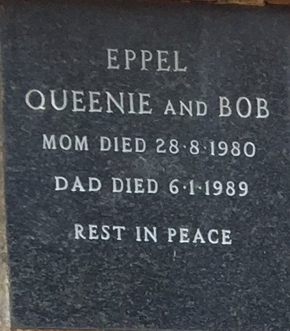 EPPEL Bob -1989 &amp; Queenie -1980