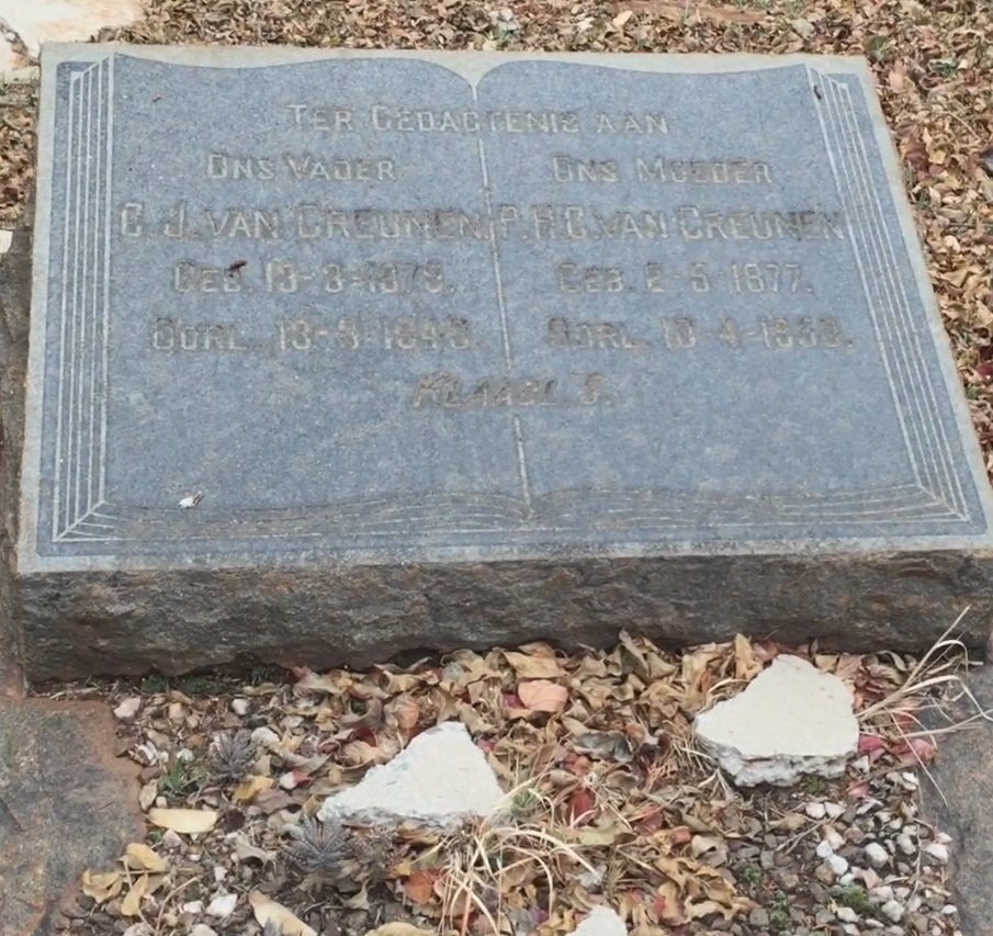 GREUNEN C.J., van 1879-1943 &amp; P.H.C. 1877-1950