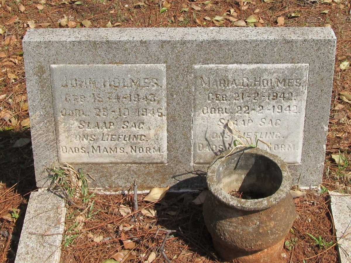 HOLMES John 1943-1945 :: HOLMES Maria G. 1942-1942