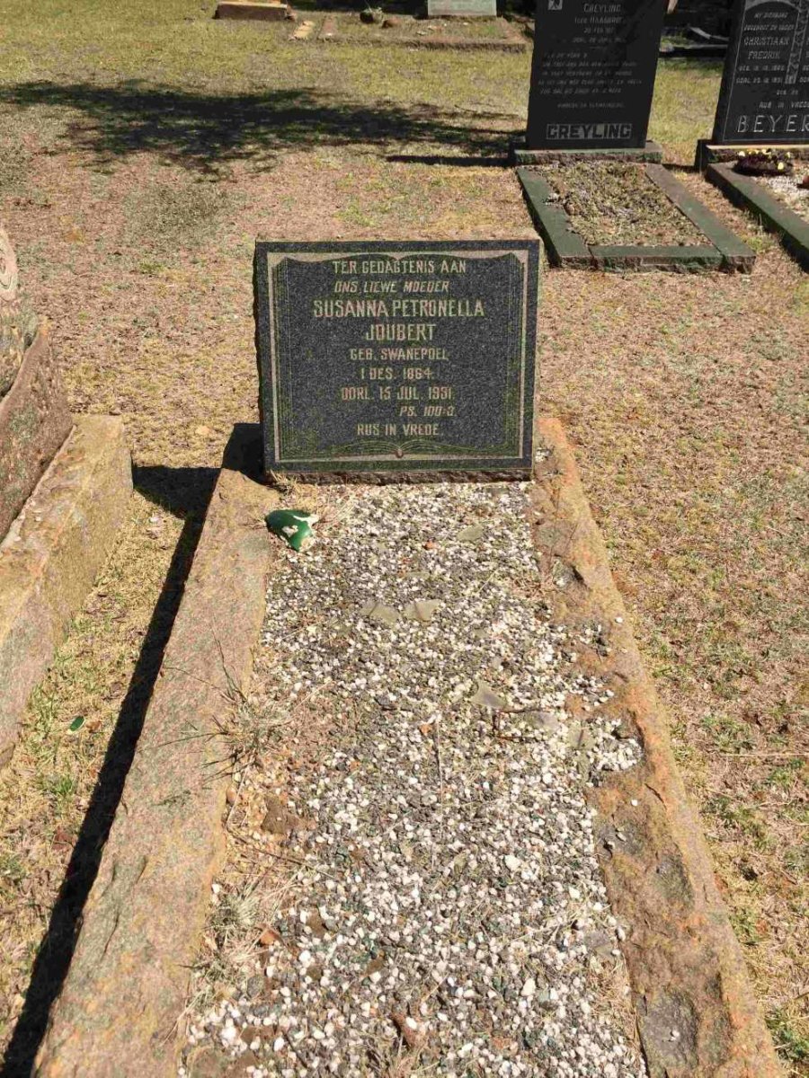 JOUBERT Susanna Petronella nee SWANEPOEL 1864-1951