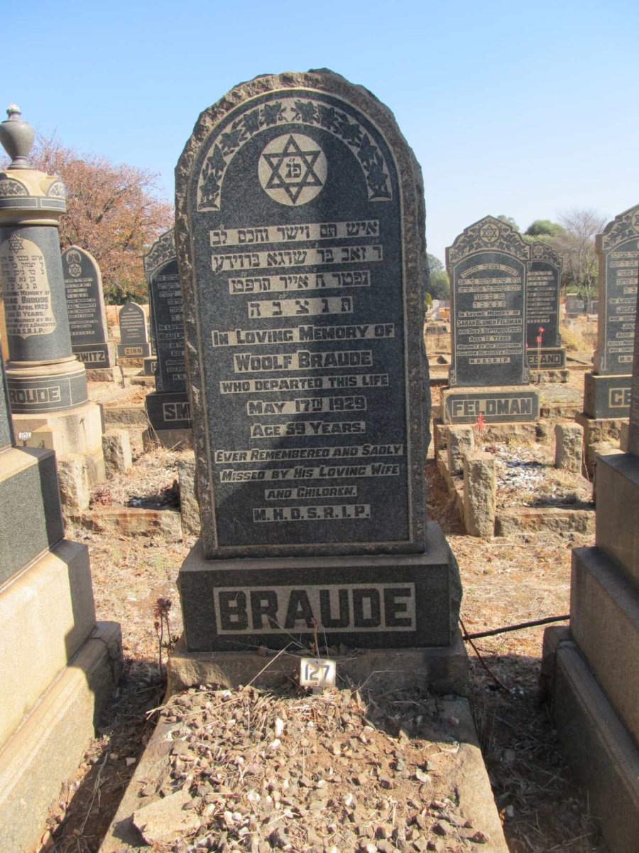 BRAUDE Woolf -1929