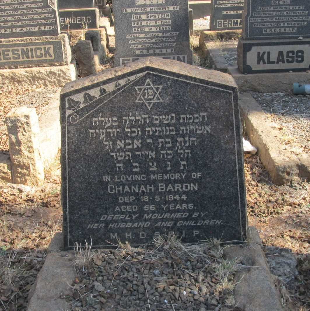 BARON Channah -1944