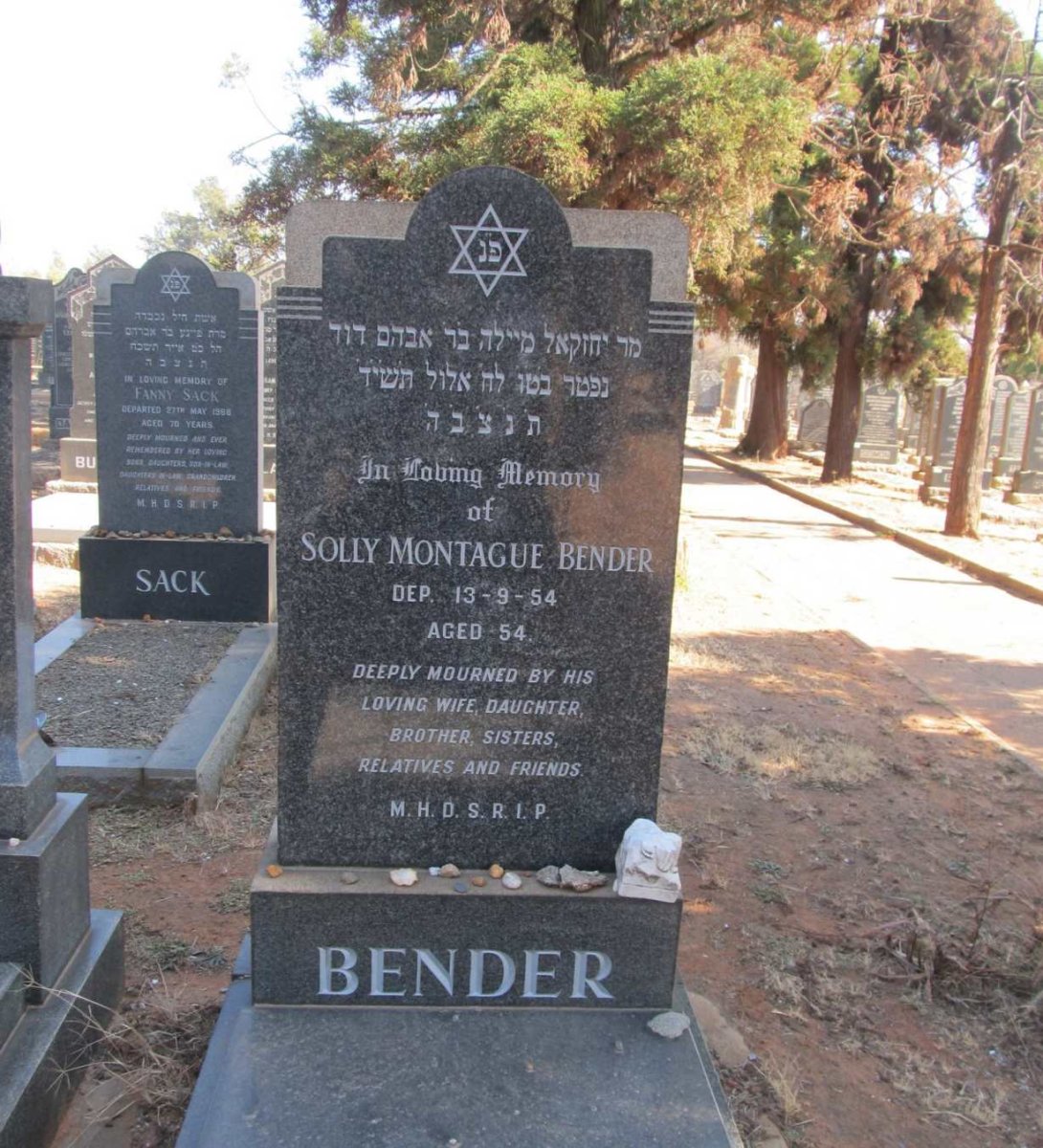 BENDER Solly Montague -1954