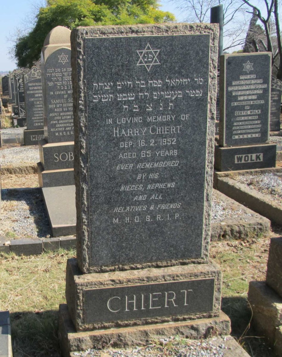 CHIERT Harry -1952