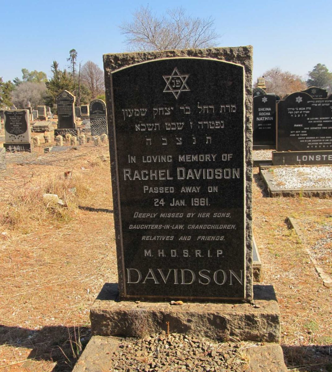 DAVIDSON Rachel -1961