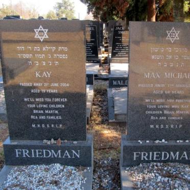 FRIEDMAN Max Michael -1991 &amp; Kay -2004