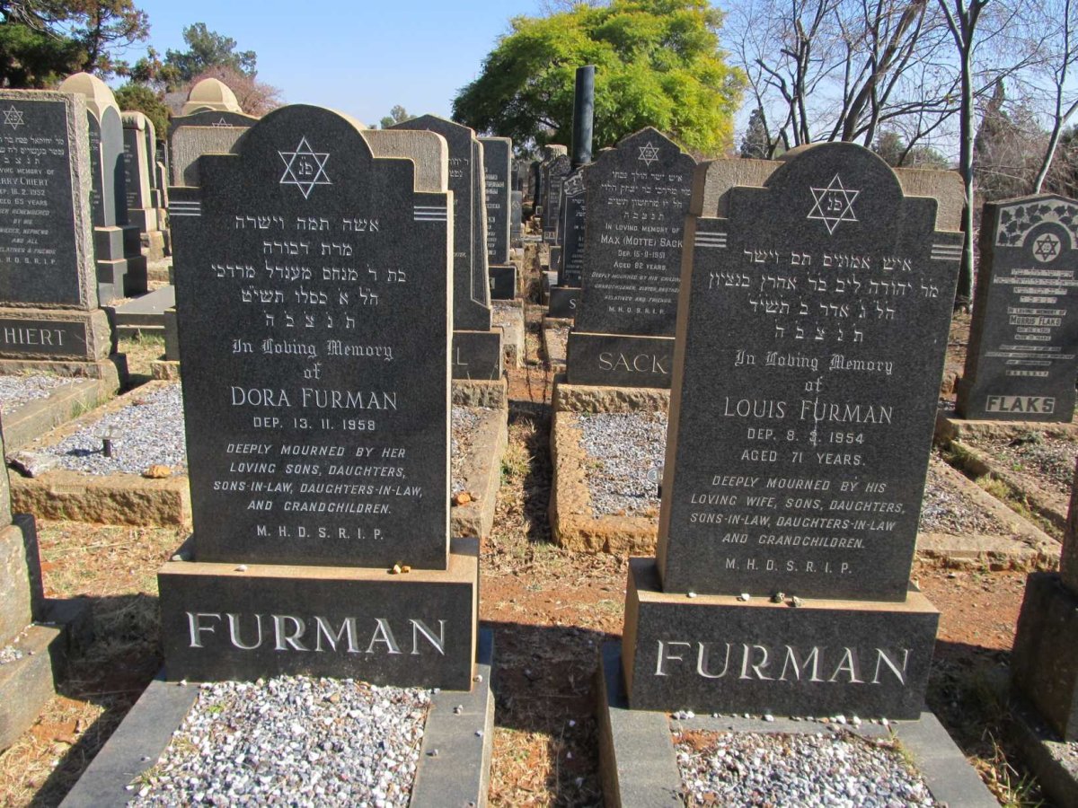 FURMAN Louis -1954 &amp; Dora -1958