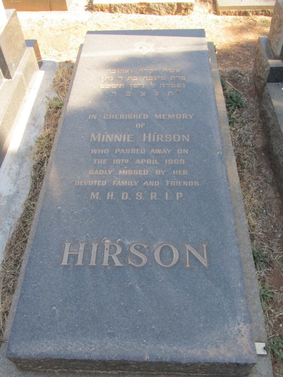HIRSON Minnie -1969