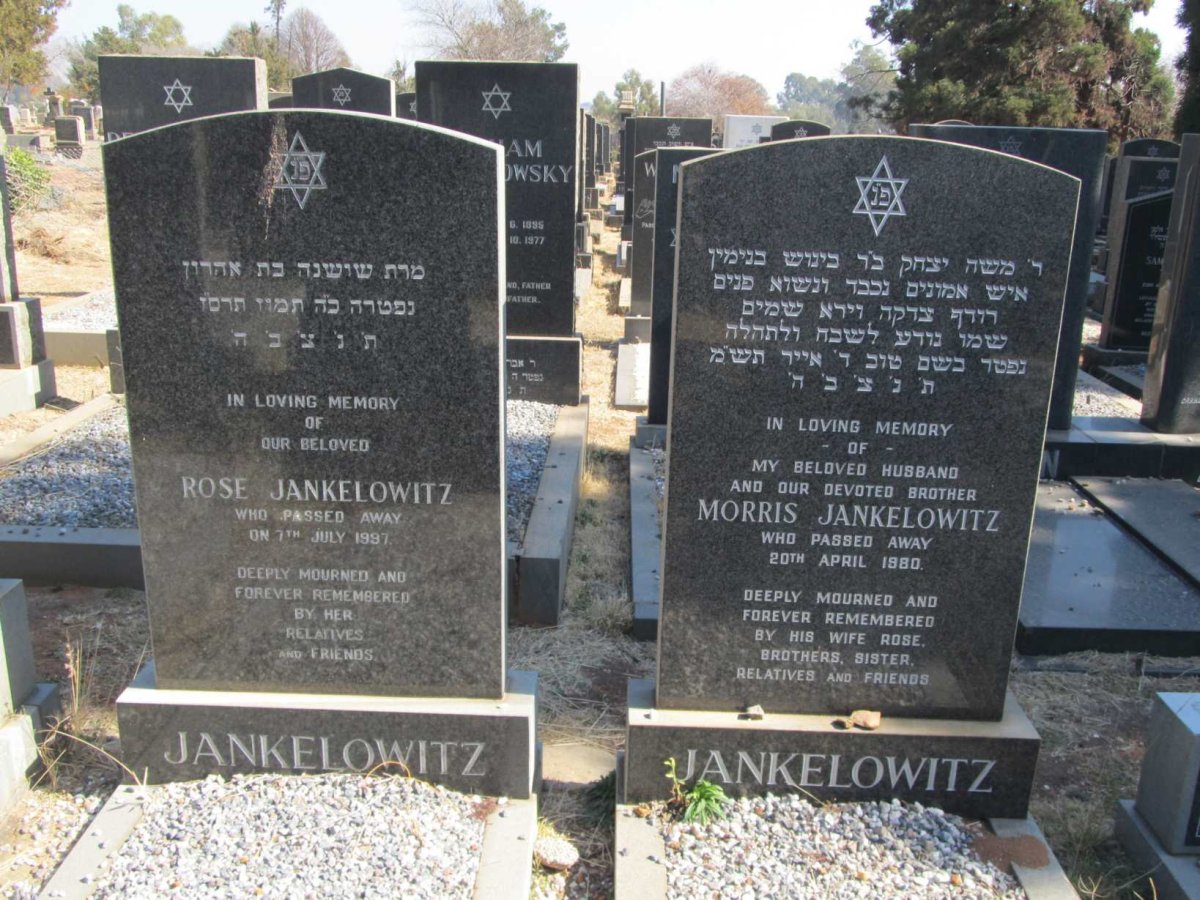 JANKELOWTIZ Morris -1980 &amp; Rose -1997