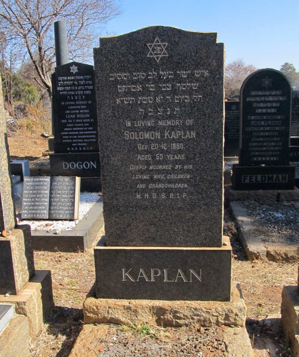 KAPLAN Solomon -1950