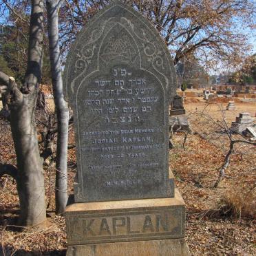 KAPLAN Josiah -1907