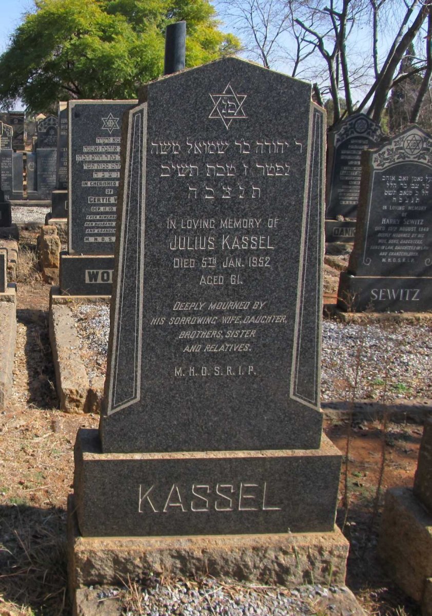 KASSEL Julius -1952