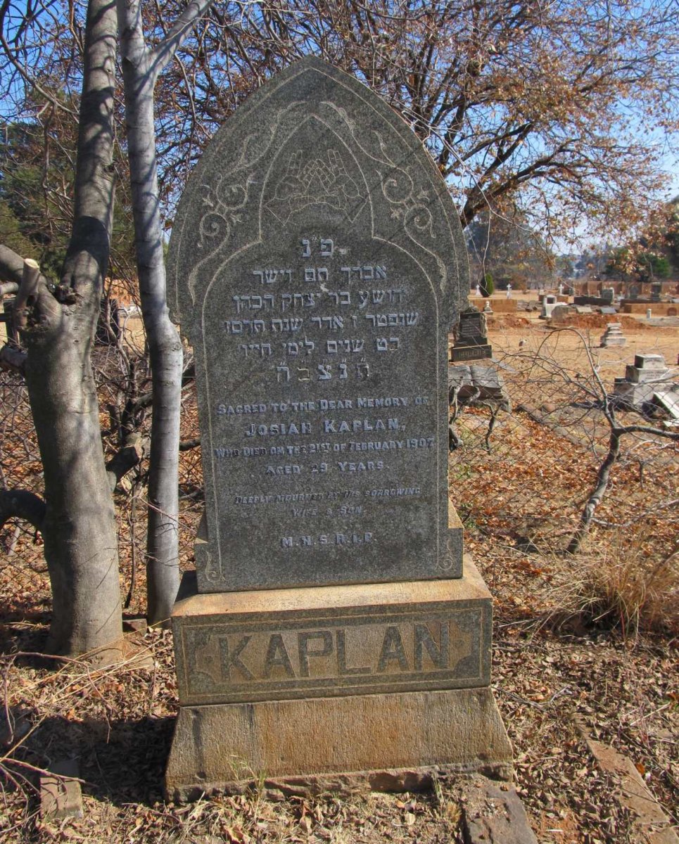 KAPLAN Josiah -1907