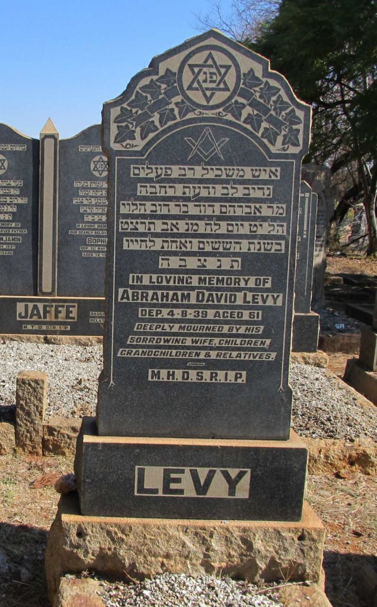 LEVY Abraham David -1939