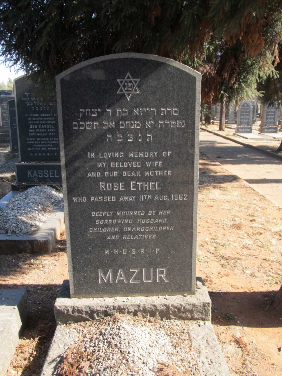 MAZUR Rose Ethel -1962