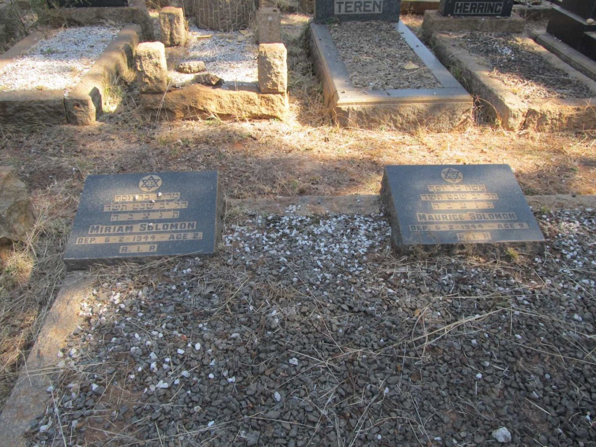 SOLOMON Joseph -1944 &amp; Isobel -1944 :: SOLOMON Maurice -1944 :: SOLOMON Miriam -1944