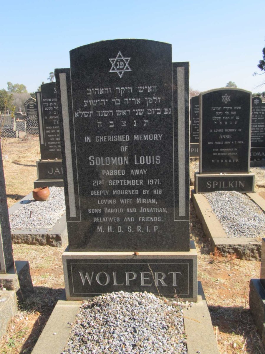 WOLPERT Solomon Louis -1971
