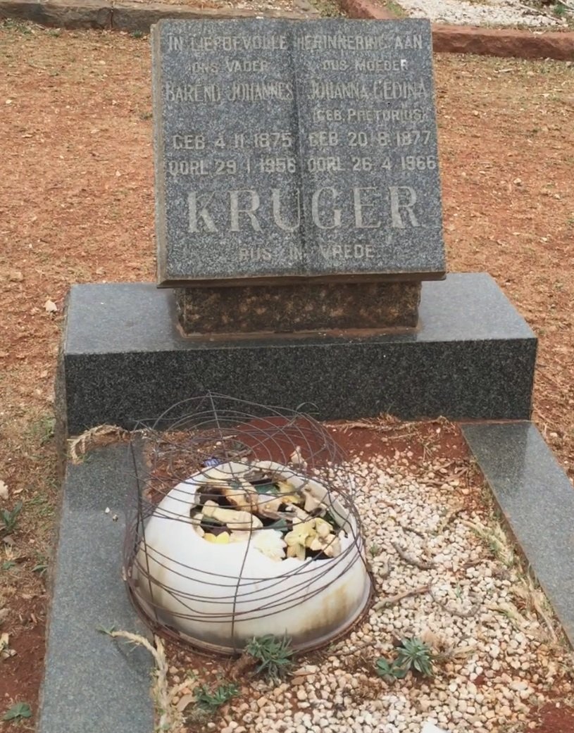 KRUGER Barend Johannes 1875-1956 &amp; Johanna Gedina PRETORIUS 1877-1966