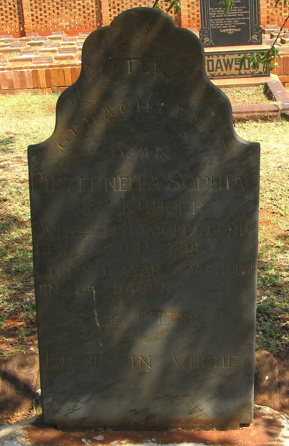 KRUGER Pieternella Sophia -1901