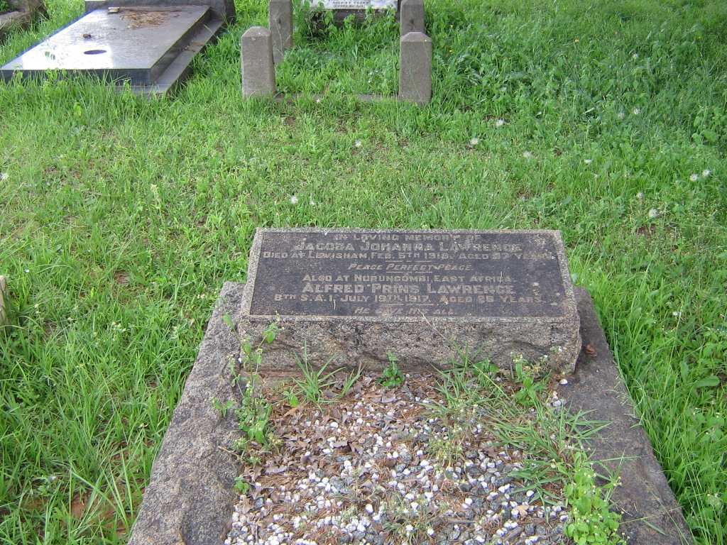 LAWRENCE Alfred Prins -1917 &amp; Jacoba Johanna -191?