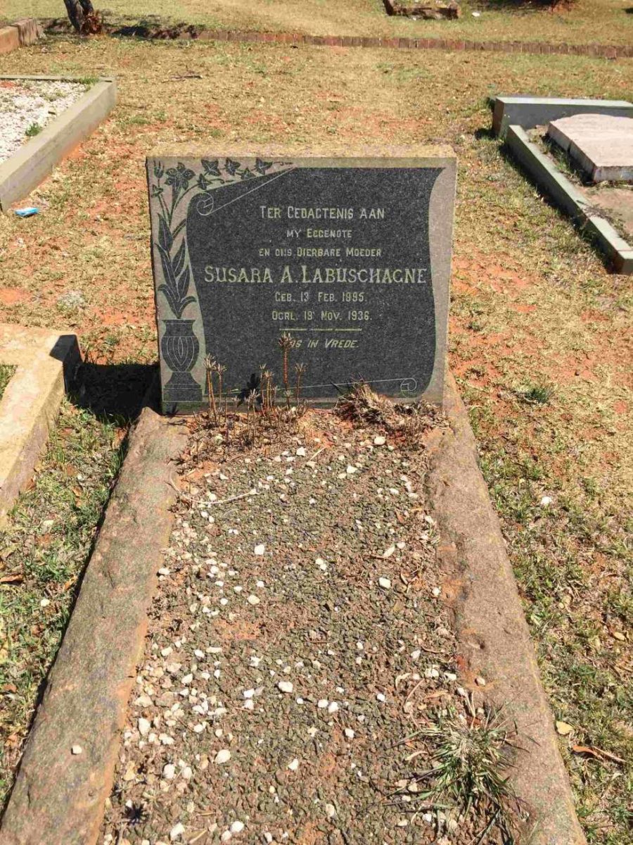 LABUSCHAGNE Susara A. 1895-1936