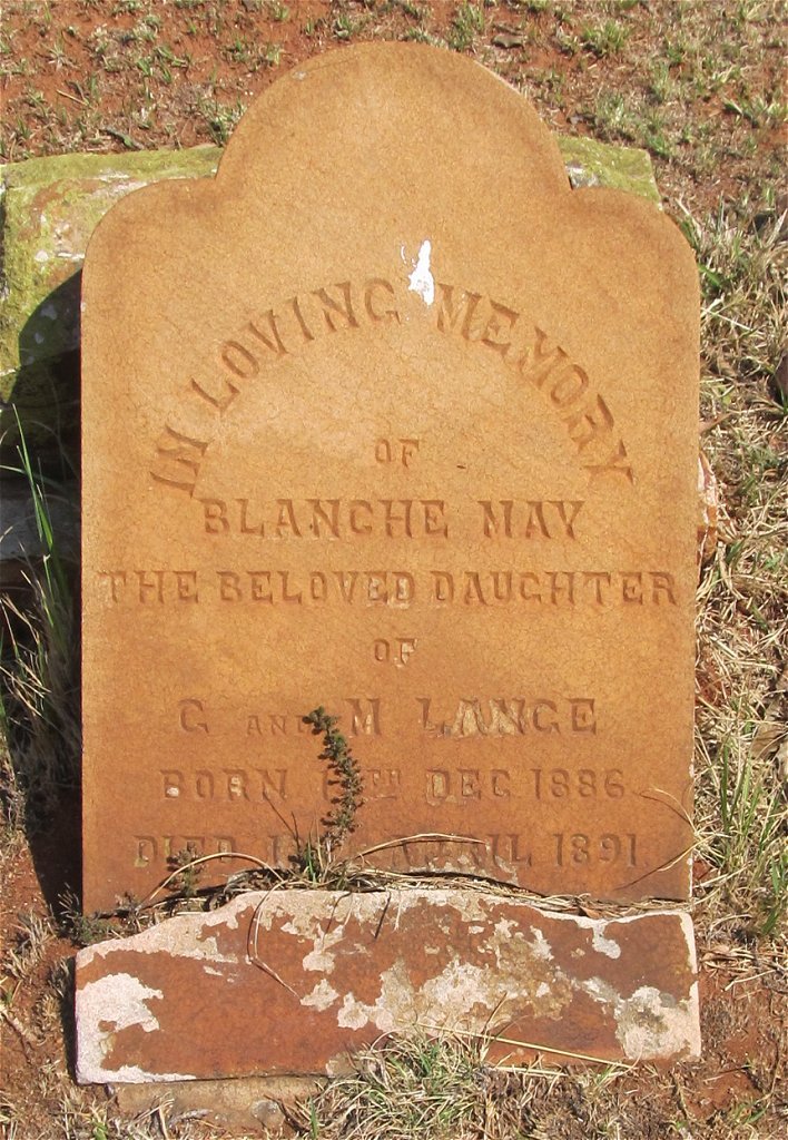 LANGE Blanche May 1886-1891