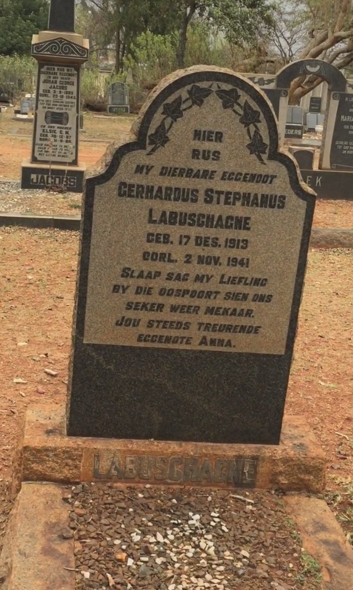 LABUSCHAGNE Gerhardus Stephanus 1913-1941
