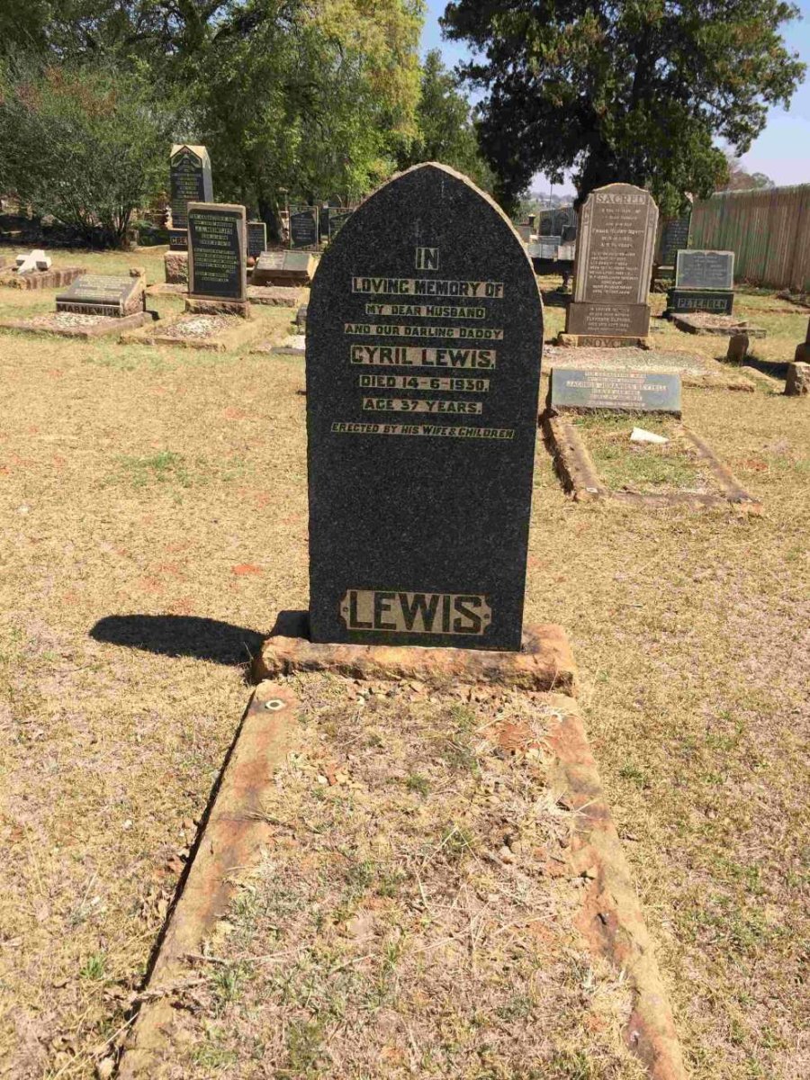 LEWIS Cyril Lewis -1930