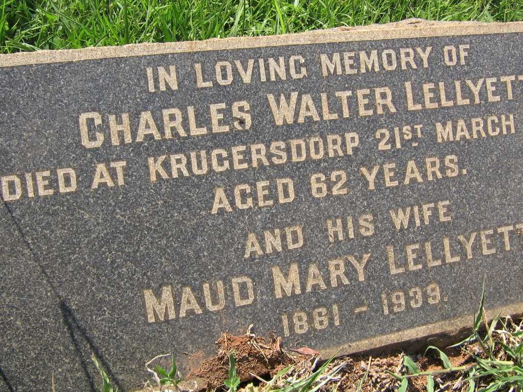 LELLYETT Charles Walter &amp; Maud Mary 1861-1939