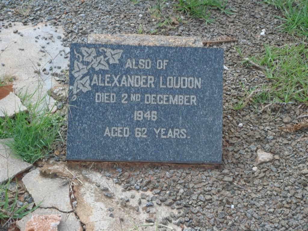 LOUDON Alexander -1946