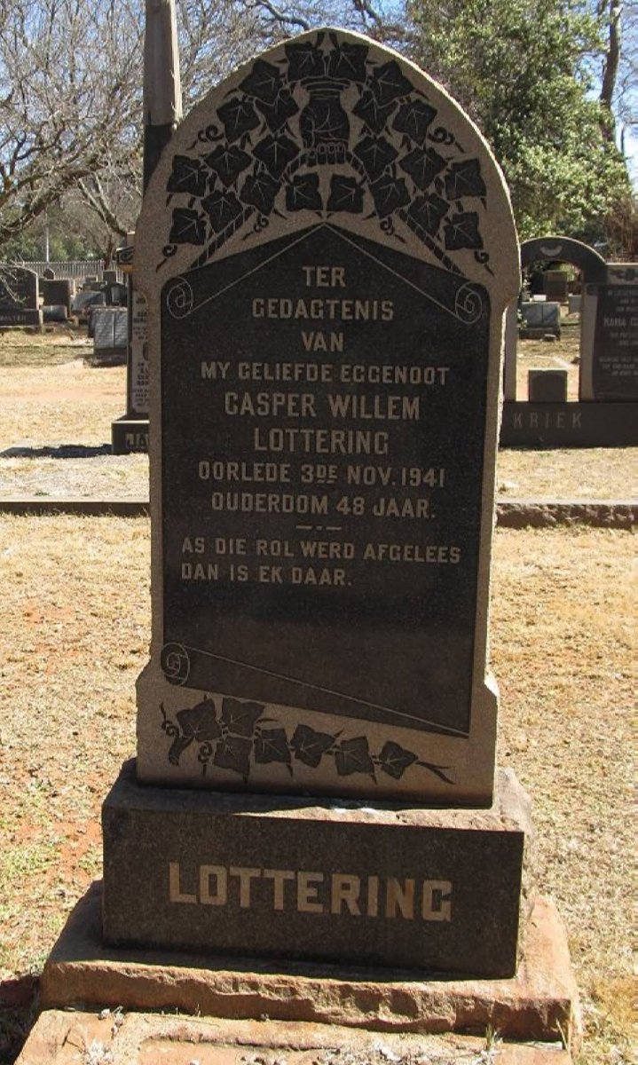 LOTTERING Casper Willem -1941