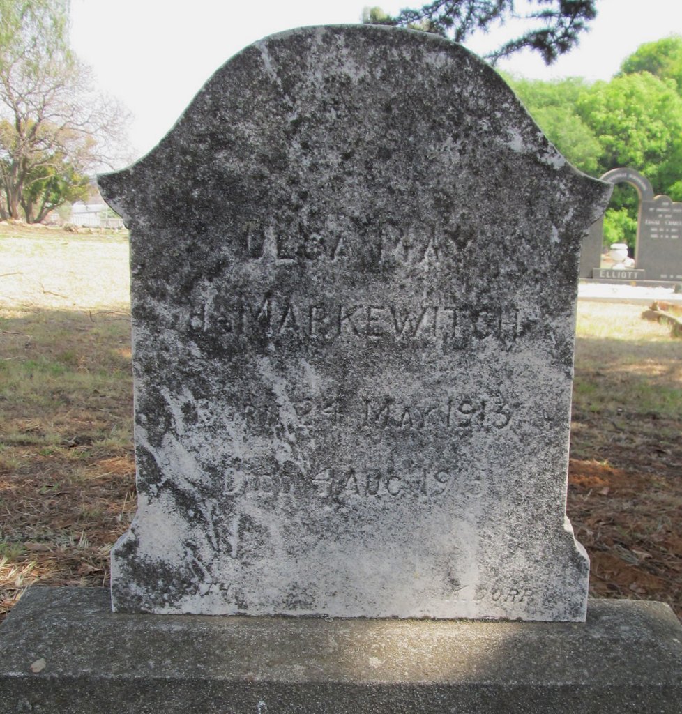MARKEWITCH Olga May, de 1913-1915