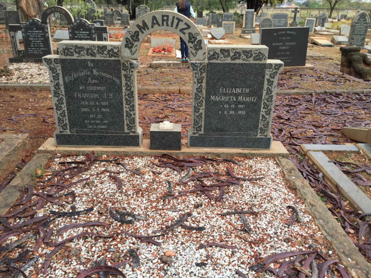 MARITZ Francois J.S. 1903-1968 &amp; Elizabeth Magrieta 1907-1992