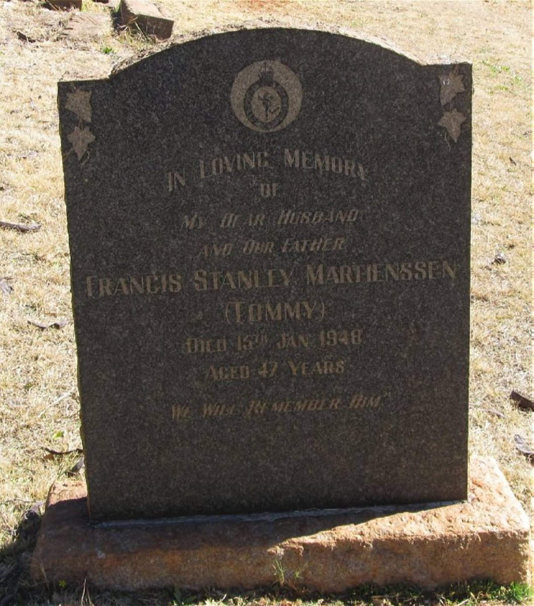 MARTIENSSEN Francis Stanley -1948