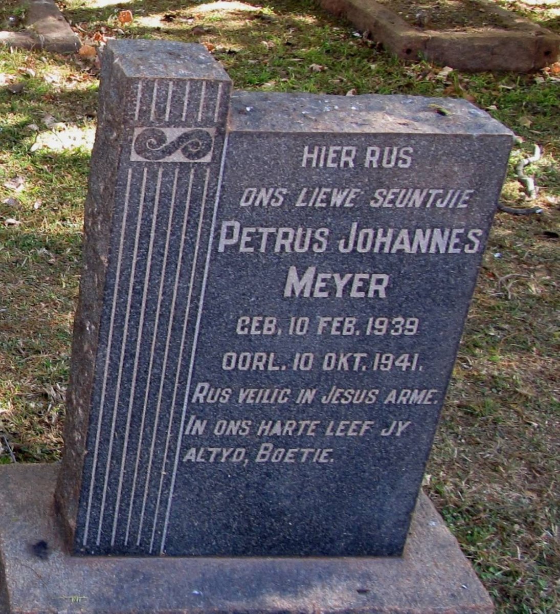 MEYER Petrus Johannes 1939-1941
