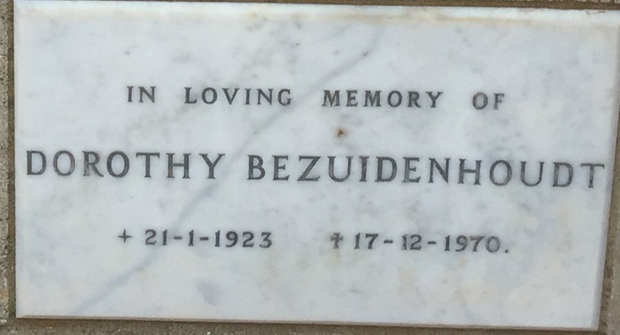 BEZUIDENHOUDT Dorothy 1923-1970
