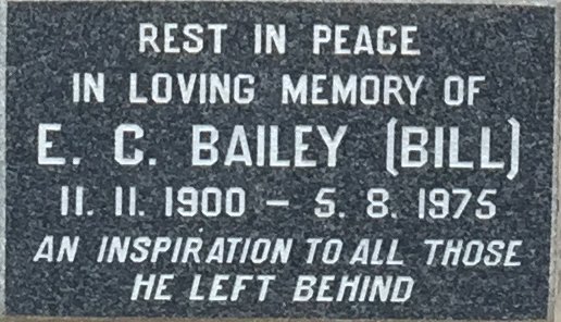 BAILEY E.C. 1900-1975