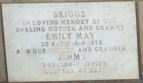 BRIGGS Jimmy 1908-1978 &amp; Emily May 1912-1978