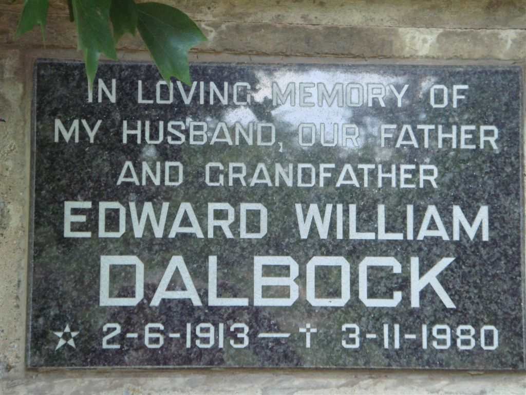 DALBOCK Edward William 1913-1980