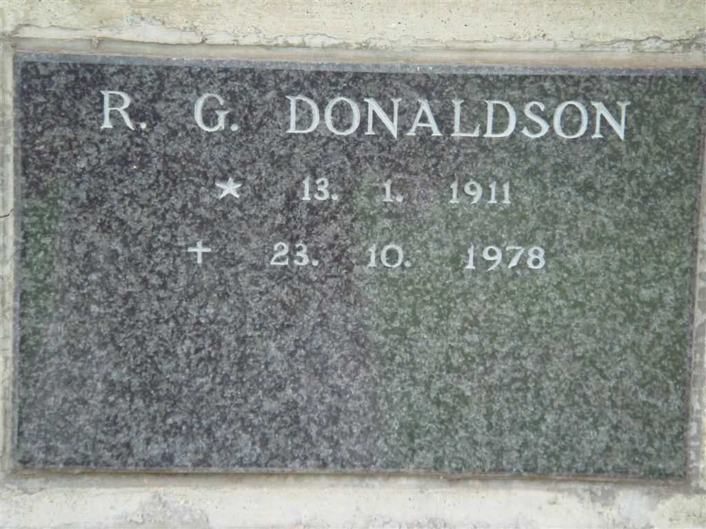DONALDSON R.G. 1911-1978