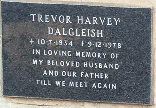 DALGLEISH Trevor Harvey 1934-1978