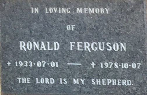 FERGUSON Ronald 1933-1978
