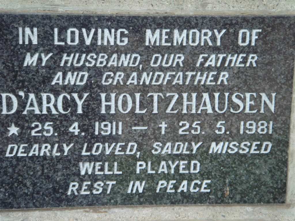 HOLTZHAUSEN D'Arcy 1911-1981