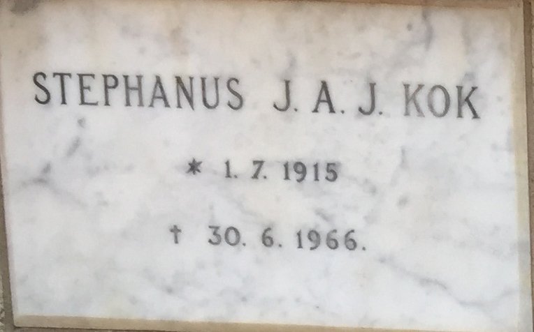 KOK Stephanus J.A.J. 1915-1966