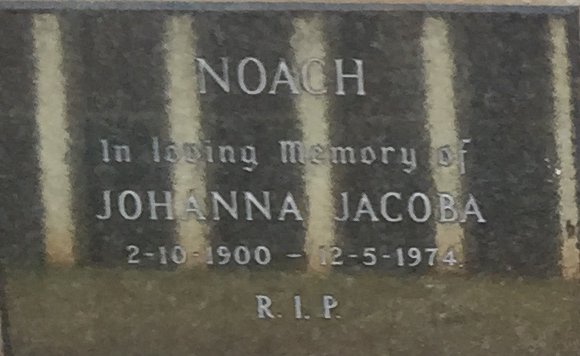 NOACH Johanna Jacoba 1900-1974