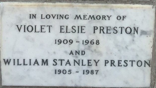 PRESTON William Stanley 1905-1987 &amp; Violet Elsie 1909-1968
