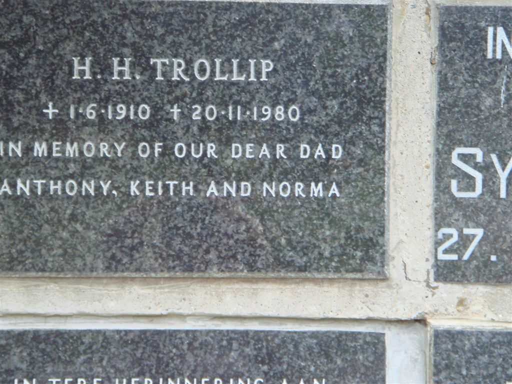 TROLLIP H.H. 1910-1980