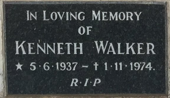 WALKER Kenneth 1937-1974