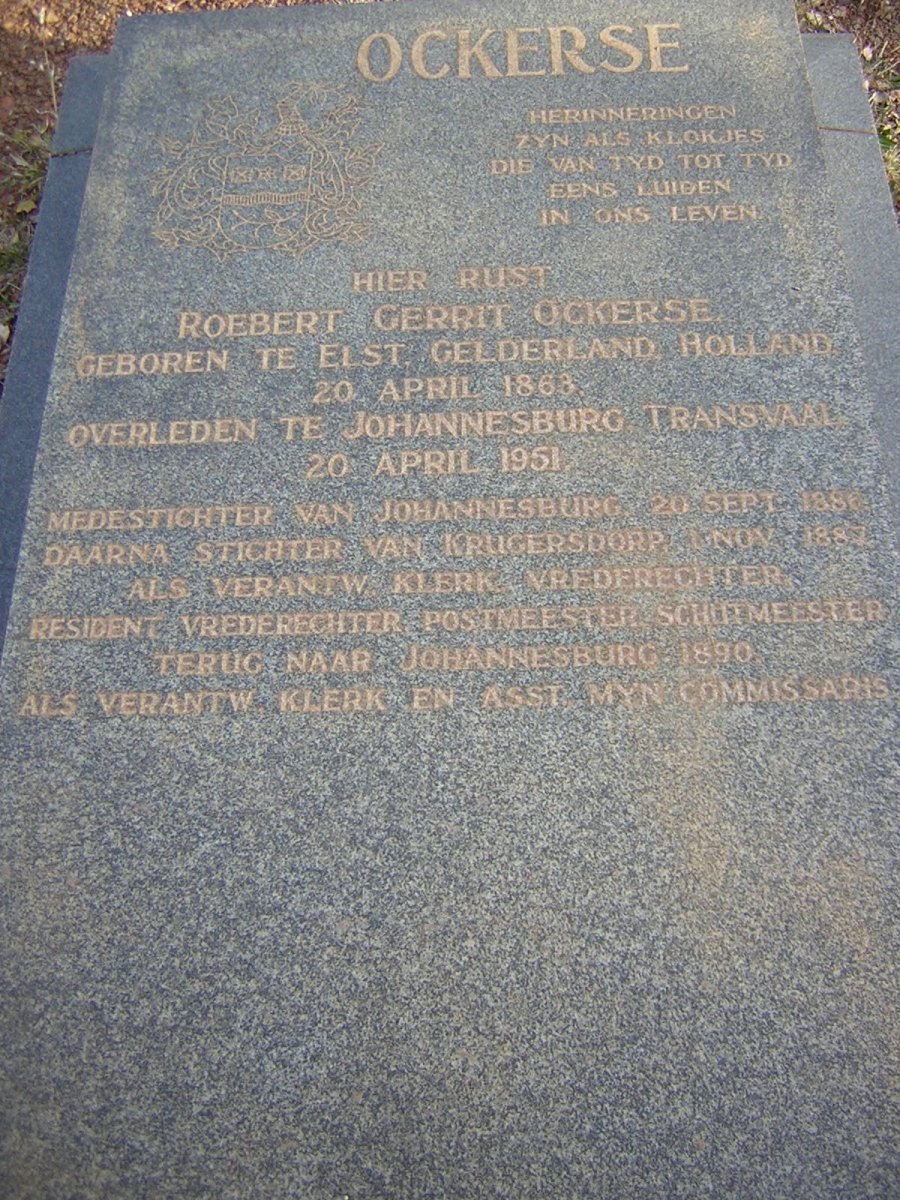 OCKERSE Roebert Gerrit 1868-1951