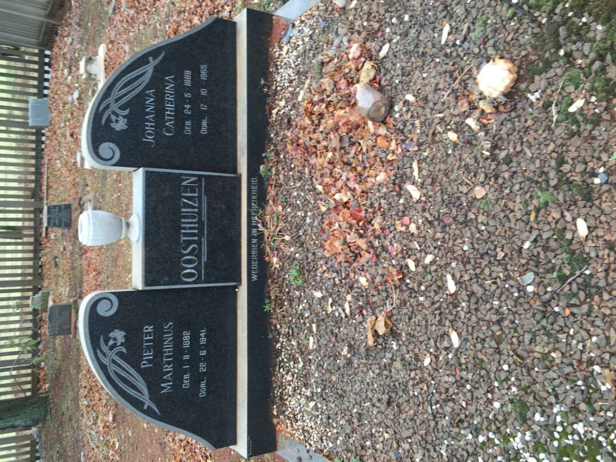 OOSTHUIZEN Pieter Marthinus 1882-1941 &amp; Johanna Catherina 1889-1965